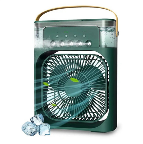 Ventilateur de climatisation 6 pouces avec 3 vitesses, 5 jets et 7 couleurs