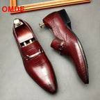 Chaussures habillées pour hommes en cuir de vachette pleine fleur