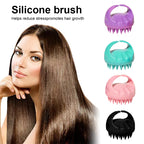 Brosse à shampoing en silicone pour le nettoyage et le massage du cuir chevelu