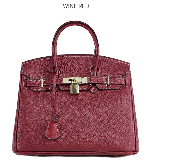 Sac Platinum en cuir de vachette pleine fleur pour femme