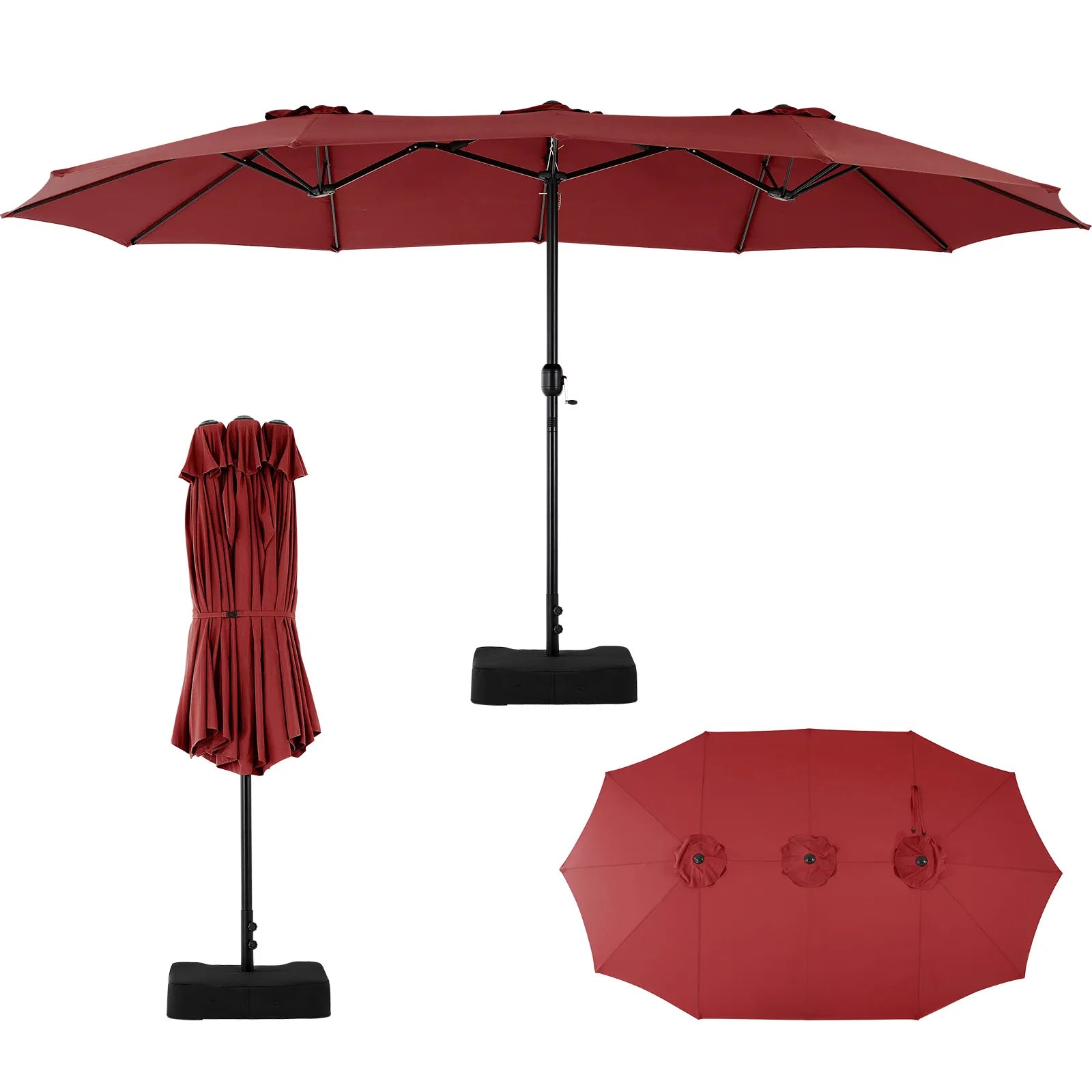 Parasol de terrasse extérieur de 4,5 m (15 pi)