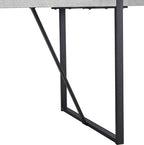Table de salle à manger moderne, table de cuisine de 140 cm pour 4 personnes, table rectangulaire pour salle à manger, bureau, salon, montage facile.