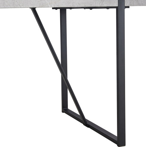 Table de salle à manger moderne, table de cuisine de 140 cm pour 4 personnes, table rectangulaire pour salle à manger, bureau, salon, montage facile.