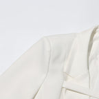 Veste de tailleur patchwork coupe slim tendance pour femme