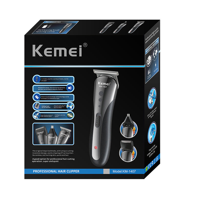 KM-1407 Multi-Function Electric Hair Clipper and Trimmer