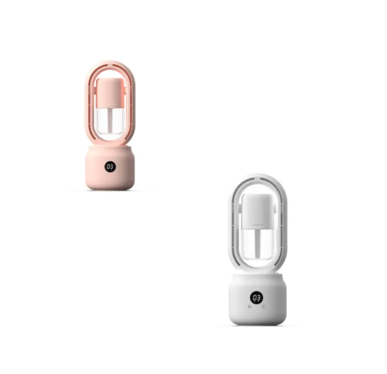 Ventilateur électrique sans pales avec brumisateur et humidificateur d'air USB (rechargeable, de table)