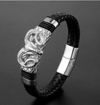 Bracelet tressé en acier inoxydable Constellation pour homme