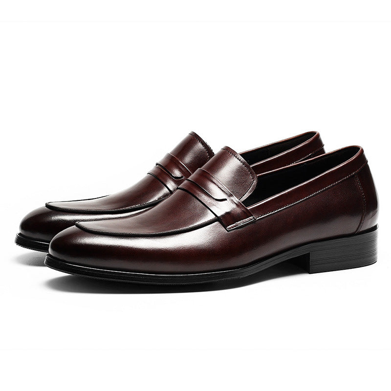 Chaussures de ville en cuir pour hommes, style nouveau