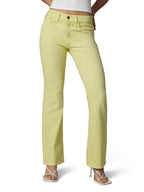Jean Joes Jeans Provocateur Petite taille mi-haute coupe bootcut citronnelle pour femme