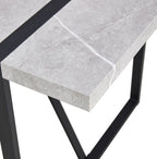 Table de salle à manger moderne, table de cuisine de 140 cm pour 4 personnes, table rectangulaire pour salle à manger, bureau, salon, montage facile.