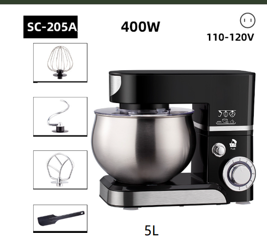 Machine à pétrir électrique domestique compacte pour la cuisson.