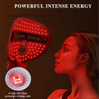 Masque facial LED, outil de soin du visage, masque de luminothérapie rouge pour le visage, pour les soins de la peau à domicile et en voyage.
