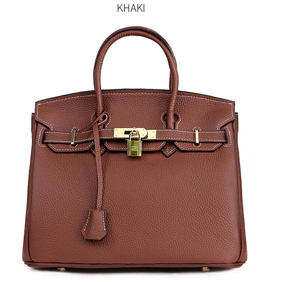 Sac Platinum en cuir de vachette pleine fleur pour femme
