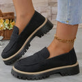 Chaussures décontractées mates de style britannique pour femmes